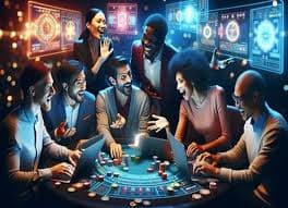 Antarmuka aplikasi mobile loki88 menampilkan meja dealer langsung dengan video multi-kamera dan lobby permainan